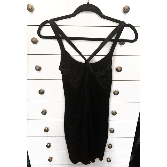 BEDO Black Ribbed Dress - Picture 2 of 4